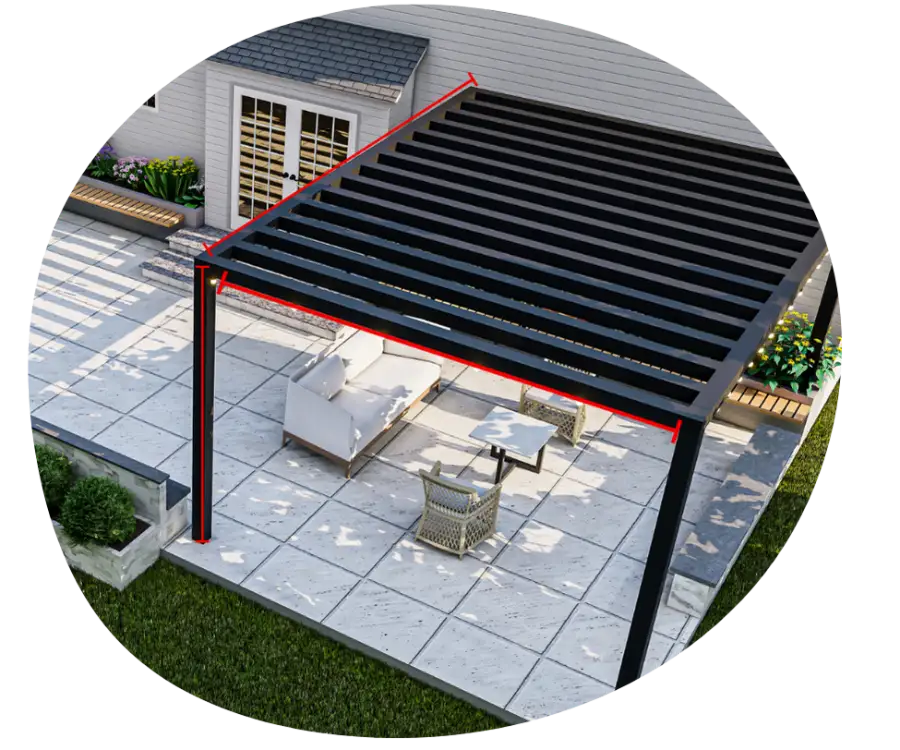 pergola bioclimatica a medida en Toledo